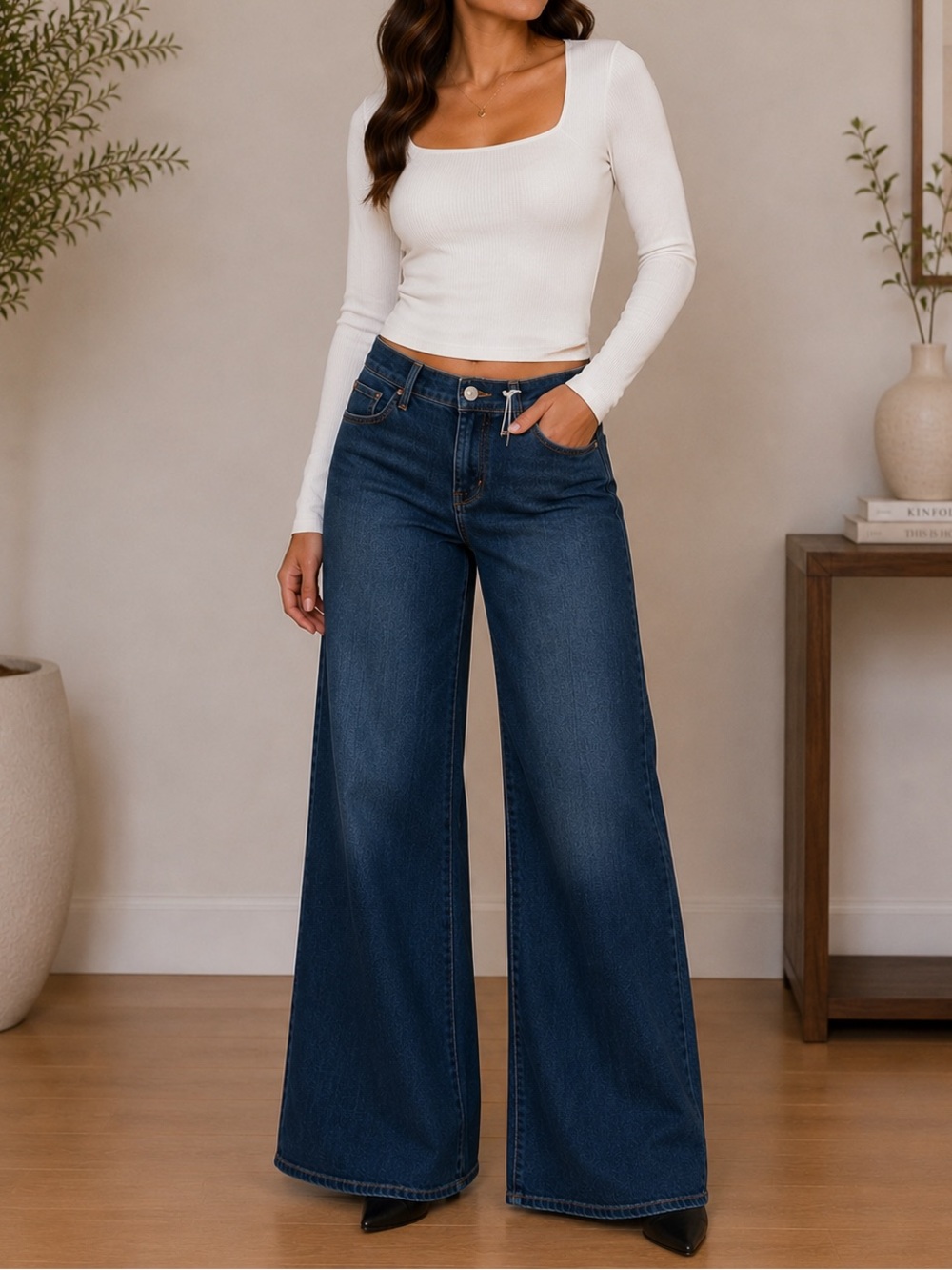 NWT! Frame Le Palazzo jeans